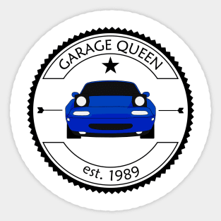 Mazda Miata - Garage Queen Blue Sticker